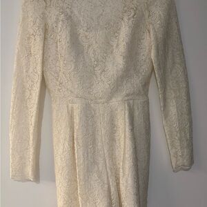 Elegant Lace Dress in Cream